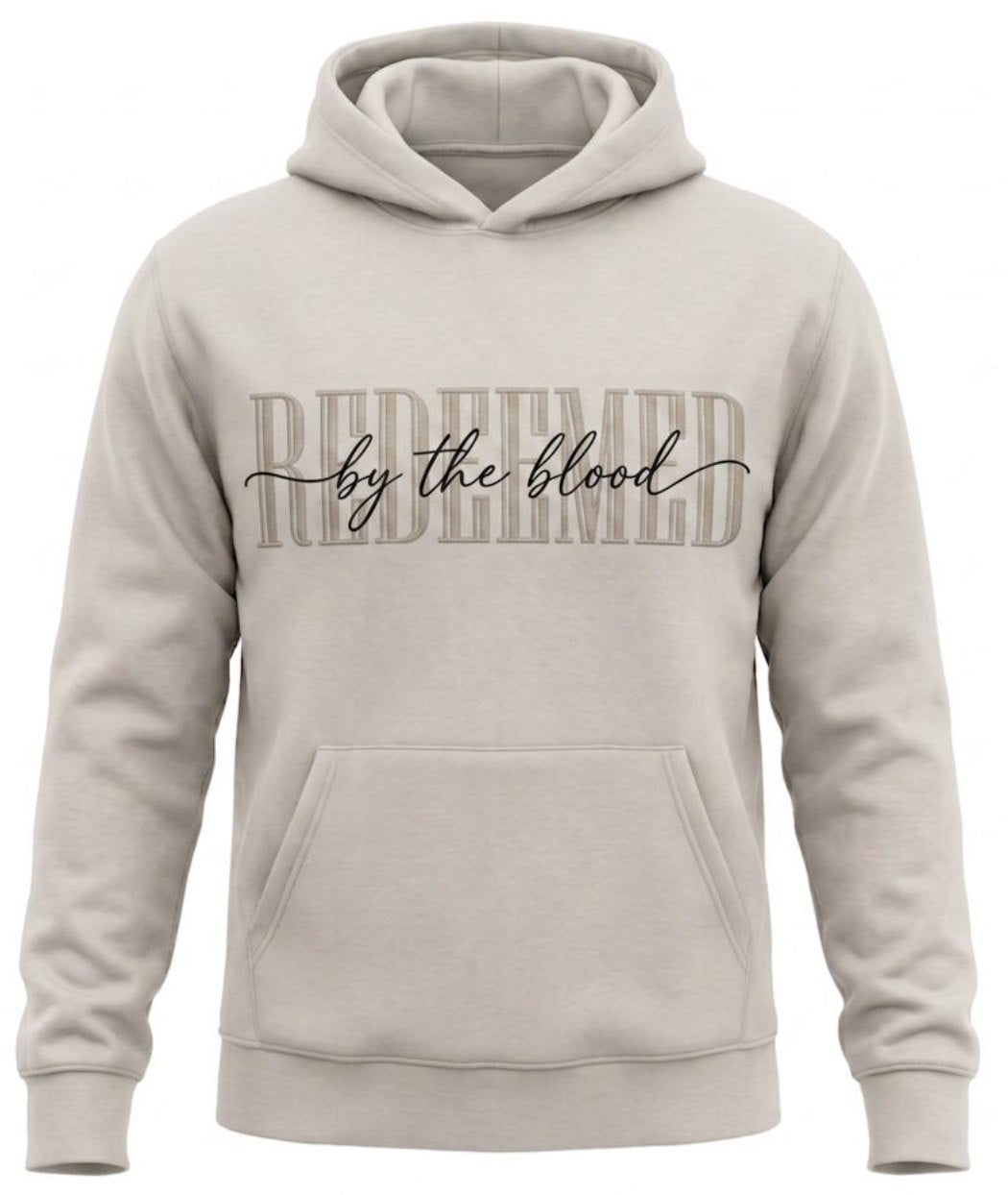 Redeemed by the Blood hoodie in Dust